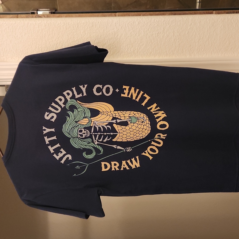 Men's Navy T-Shirt, JETTY BRAND, small